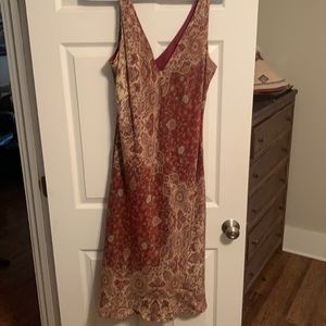 Sleeveless silk dress